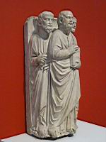 Statue, Groupe de trois apotres (Nicola Pisano, Pise, v 1270, Marbre)(1)